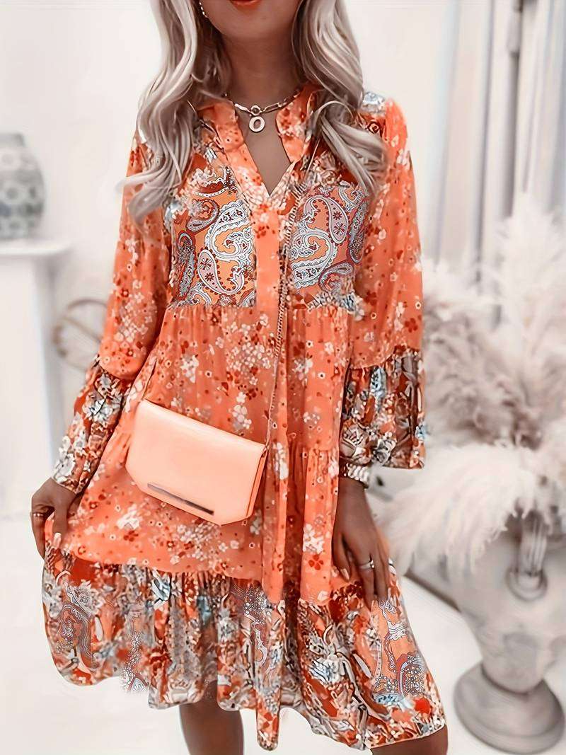 Eira - Bedrucktes Boho-Kleid